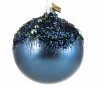 elegancka bombka granatowa kula / 8cm Ball, Oberlichter